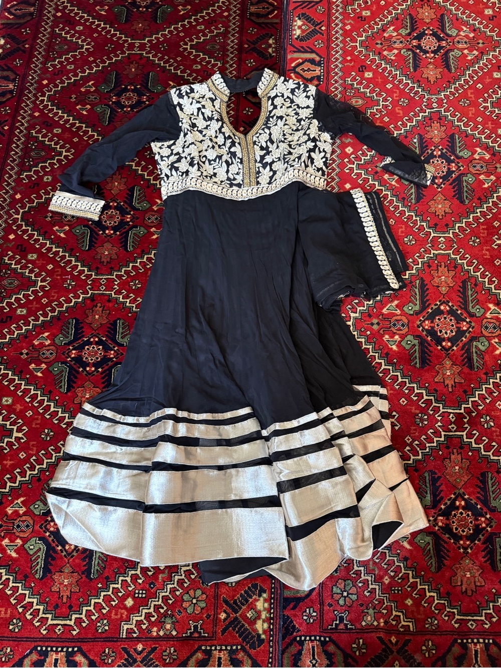 Black Anarkali Indian Dress
